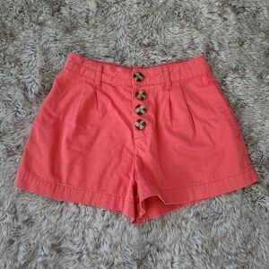 BDG Urban Outfitters Coral Pink Button Fly‎ Shorts Women's Size 24